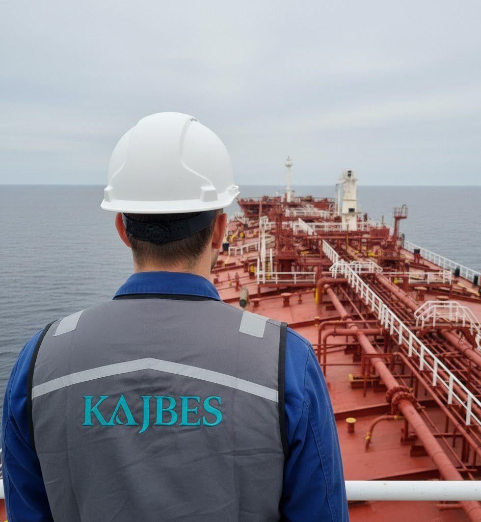 Kajbes engineer overlooking tanker deck